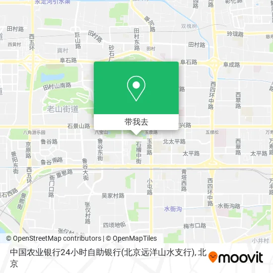 中国农业银行24小时自助银行(北京远洋山水支行)地图