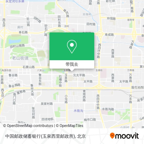中国邮政储蓄银行(玉泉西里邮政所)地图