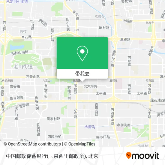 中国邮政储蓄银行(玉泉西里邮政所)地图
