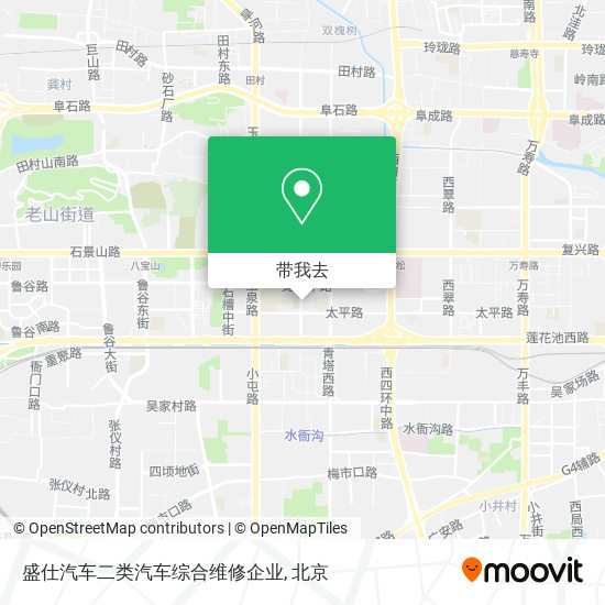 盛仕汽车二类汽车综合维修企业地图