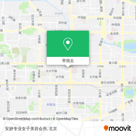 安妍专业女子美容会所地图