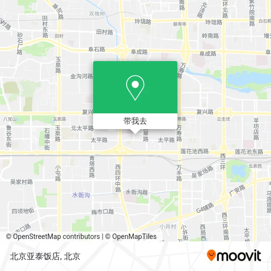 北京亚泰饭店地图
