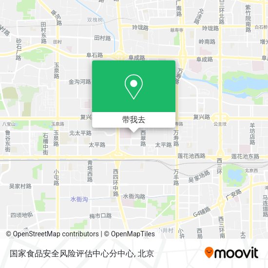 国家食品安全风险评估中心分中心地图