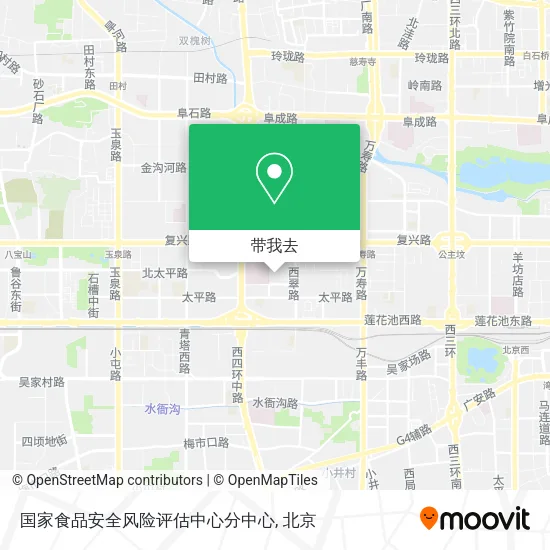 国家食品安全风险评估中心分中心地图