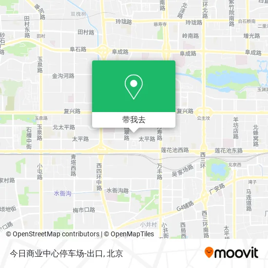 今日商业中心停车场-出口地图