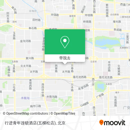 行进青年连锁酒店(五棵松店)地图
