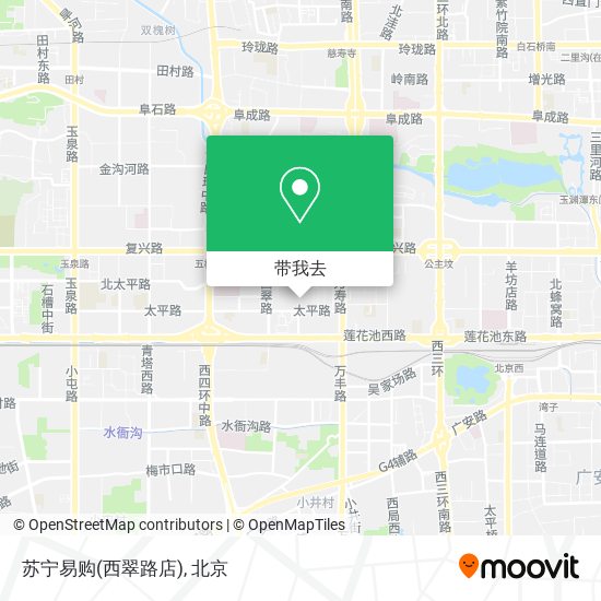 苏宁易购(西翠路店)地图
