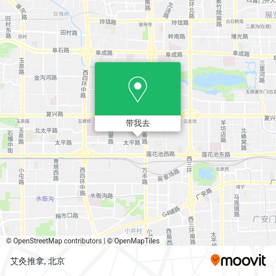 艾灸推拿地图
