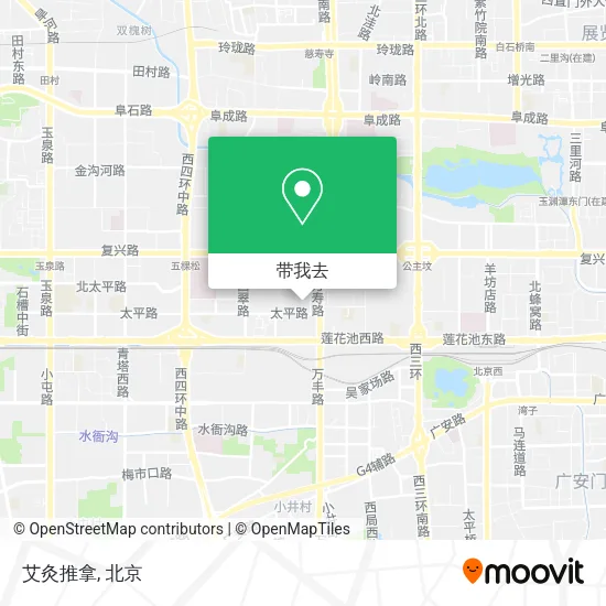 艾灸推拿地图