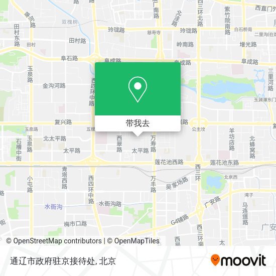 通辽市政府驻京接待处地图