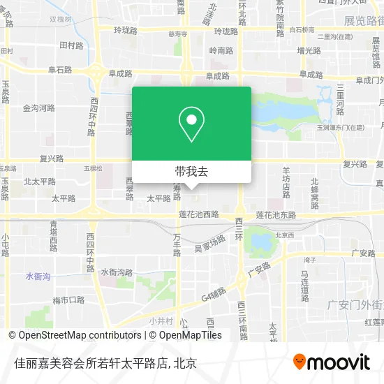 佳丽嘉美容会所若轩太平路店地图