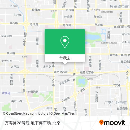 万寿路28号院-地下停车场地图