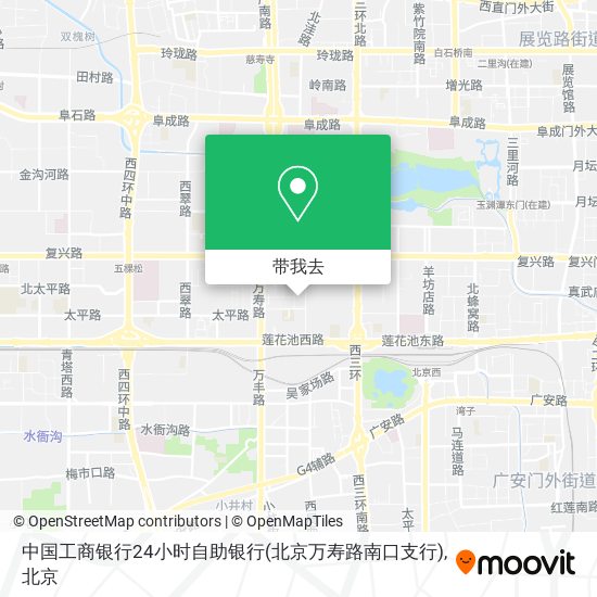 中国工商银行24小时自助银行(北京万寿路南口支行)地图