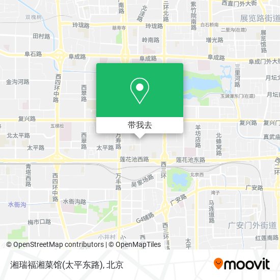 湘瑞福湘菜馆(太平东路)地图