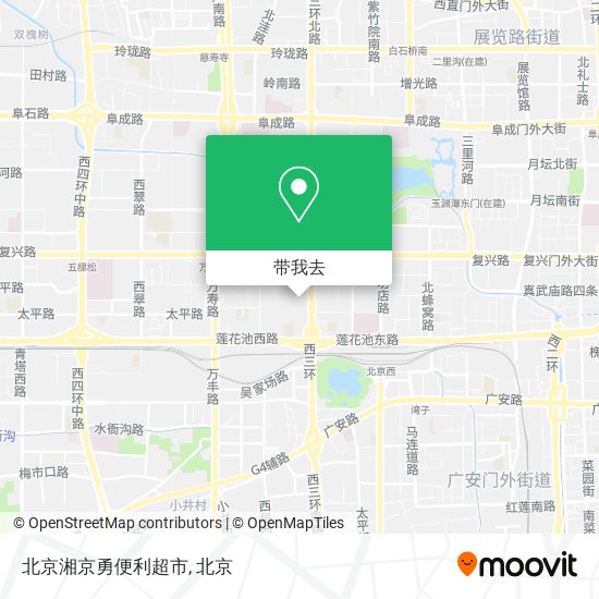 北京湘京勇便利超市地图