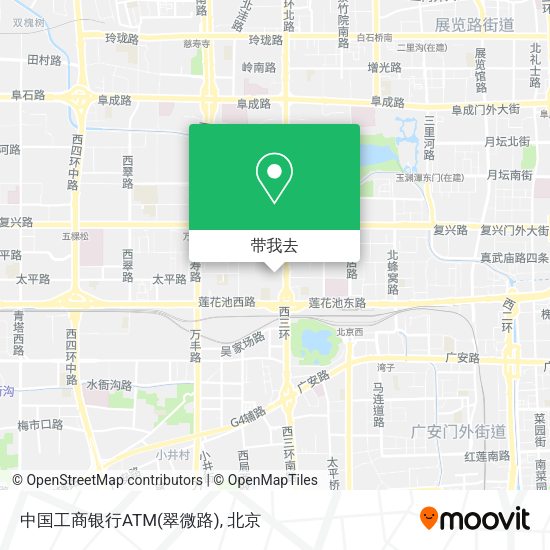 中国工商银行ATM(翠微路)地图