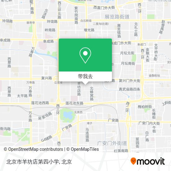 北京市羊坊店第四小学地图