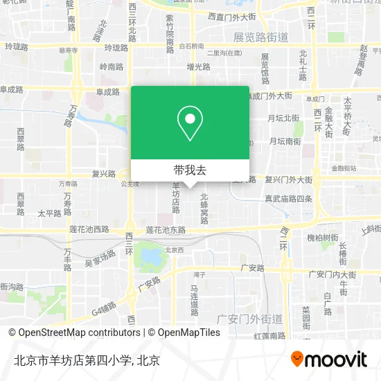 北京市羊坊店第四小学地图