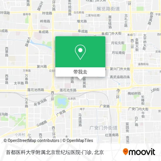 首都医科大学附属北京世纪坛医院-门诊地图