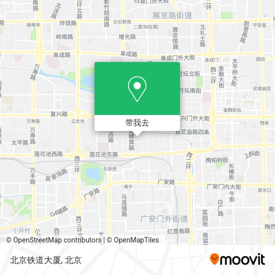 北京铁道大厦地图