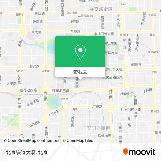 北京铁道大厦地图