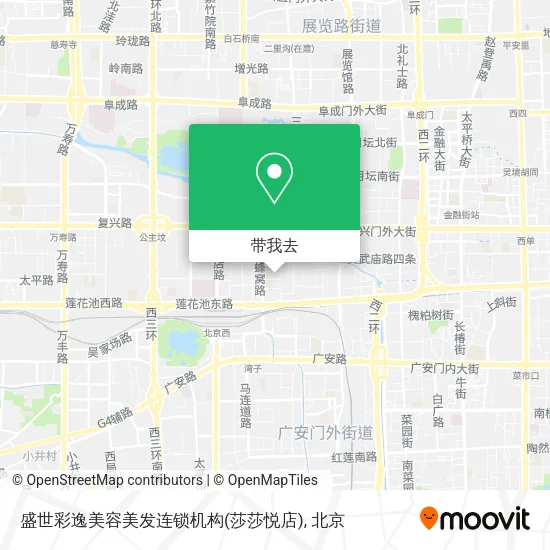 盛世彩逸美容美发连锁机构(莎莎悦店)地图