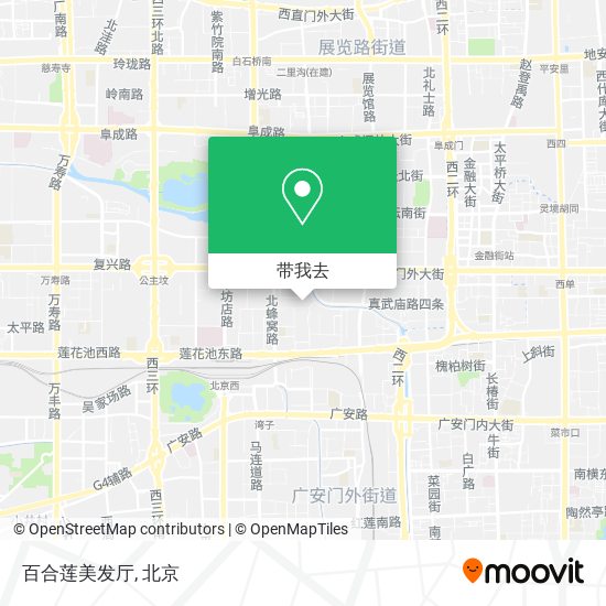 百合莲美发厅地图