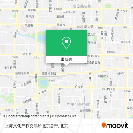上海文化产权交易所北京总部地图