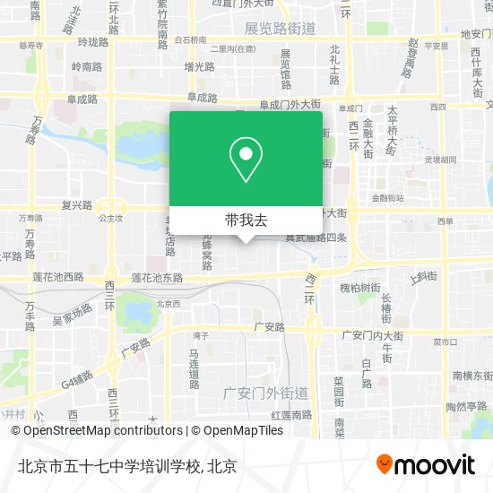 北京市五十七中学培训学校地图