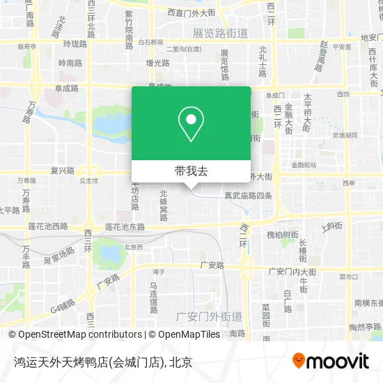 鸿运天外天烤鸭店(会城门店)地图