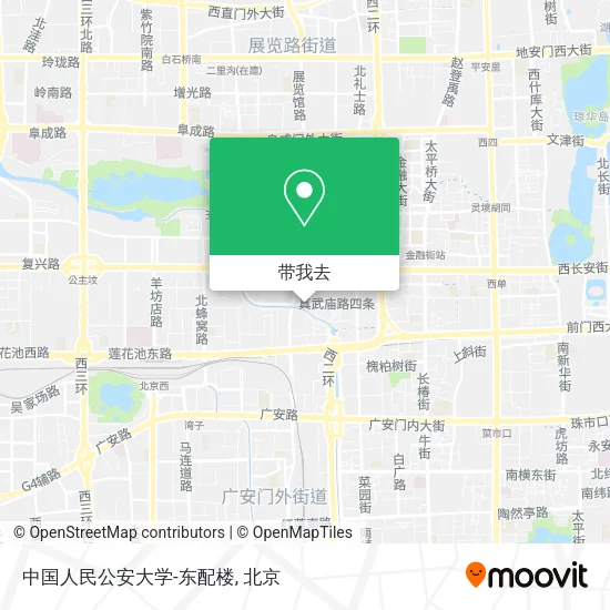 中国人民公安大学-东配楼地图