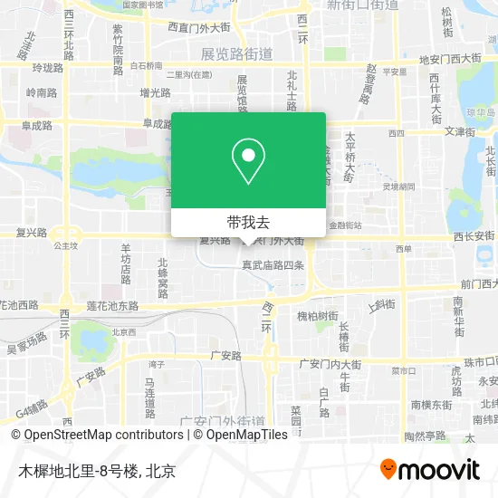 木樨地北里-8号楼地图