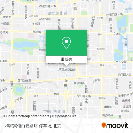 和家宾馆白云路店-停车场地图