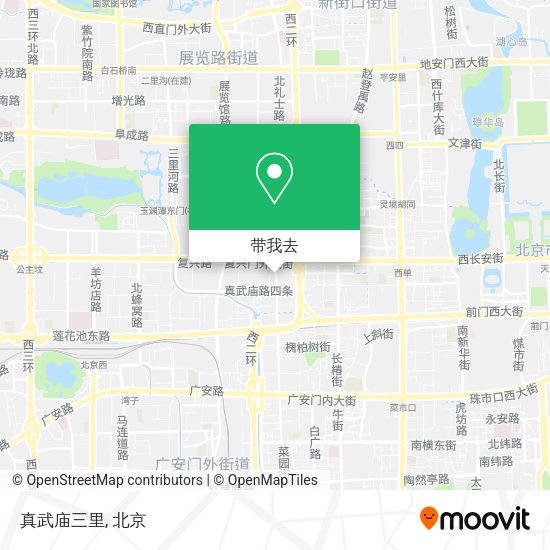 真武庙三里地图
