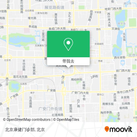 北京康健门诊部地图