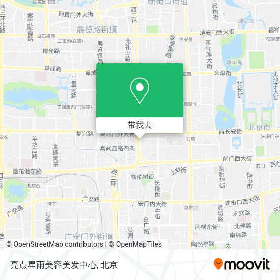亮点星雨美容美发中心地图