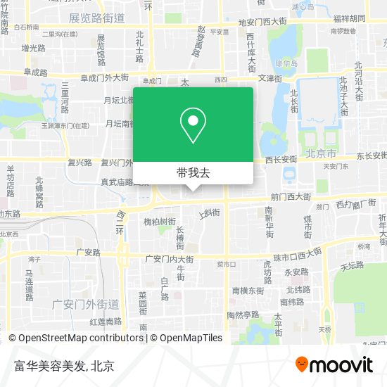 富华美容美发地图