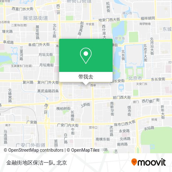 金融街地区保洁一队地图