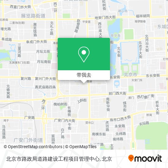 北京市路政局道路建设工程项目管理中心地图