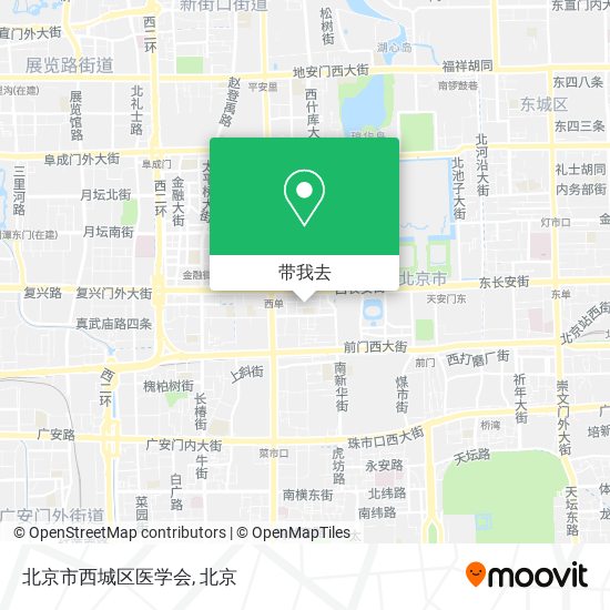 北京市西城区医学会地图