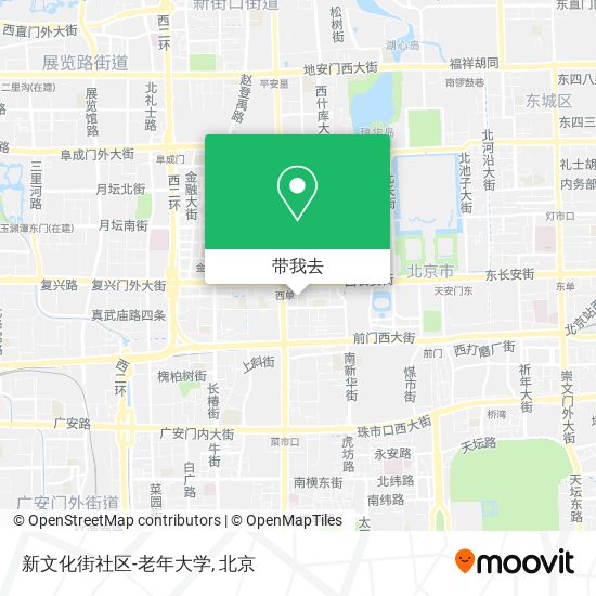 新文化街社区-老年大学地图