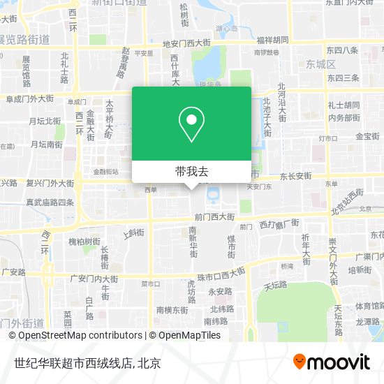 世纪华联超市西绒线店地图