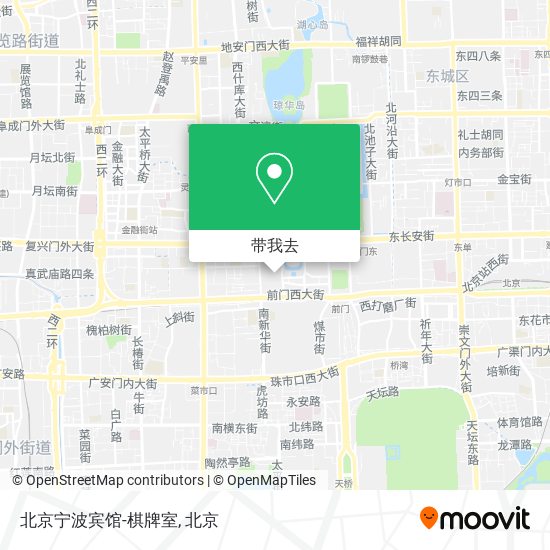 北京宁波宾馆-棋牌室地图