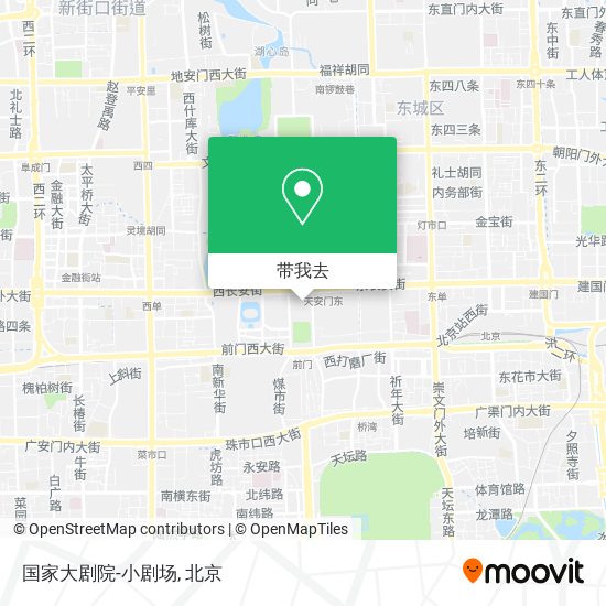 国家大剧院-小剧场地图