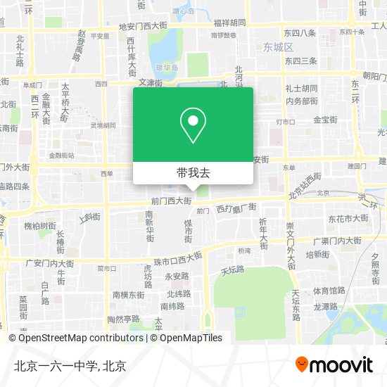 北京一六一中学地图