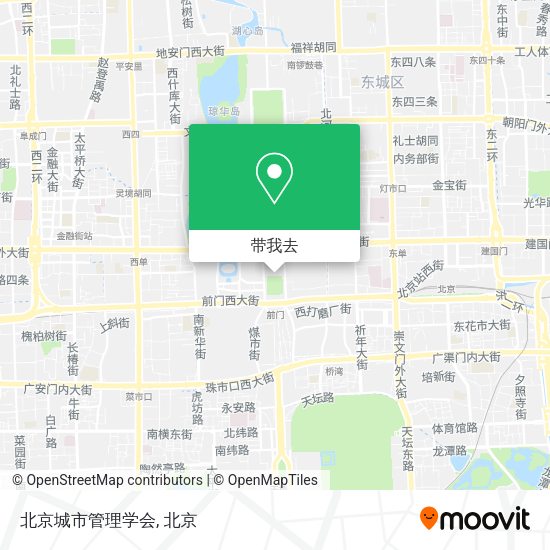 北京城市管理学会地图