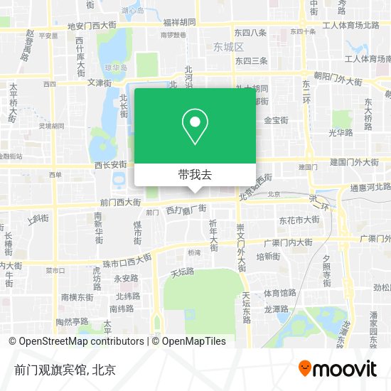 前门观旗宾馆地图
