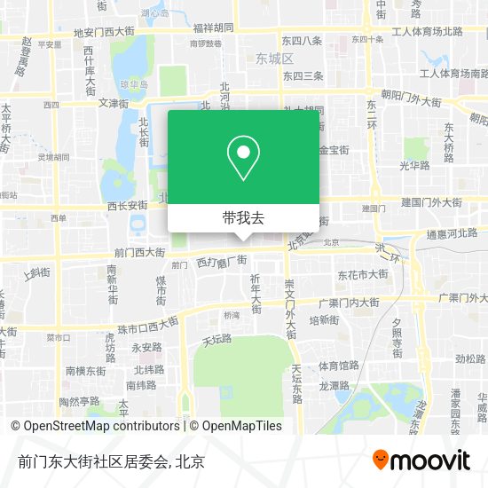 前门东大街社区居委会地图