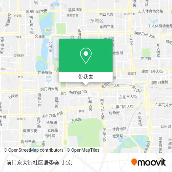 前门东大街社区居委会地图