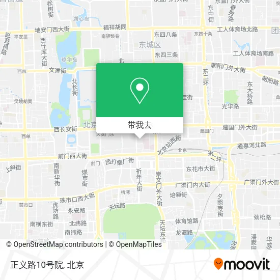 正义路10号院地图